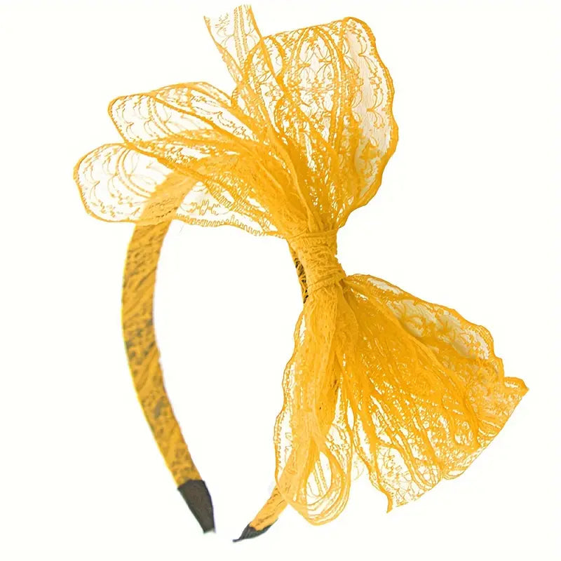 80's Lace Bow Headband