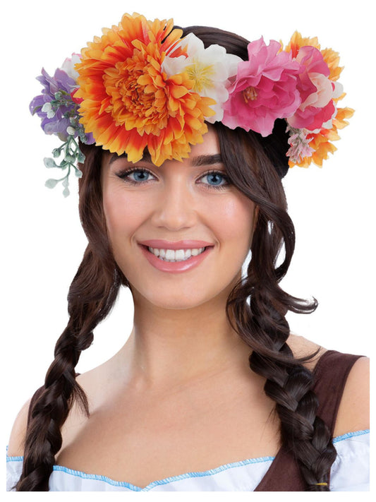 Deluxe Bavarian Beer Maiden Mid Summer Flower Crown