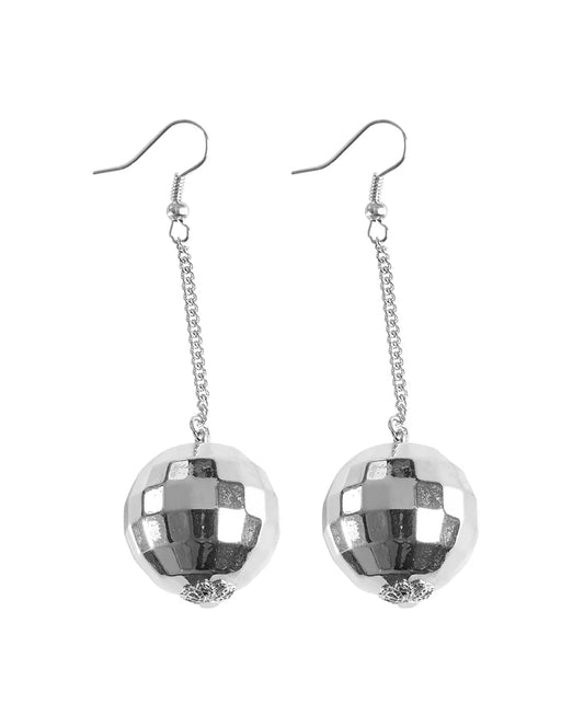 Disco Ball Earrings Hanging