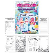 Mermaid puzzle activity book