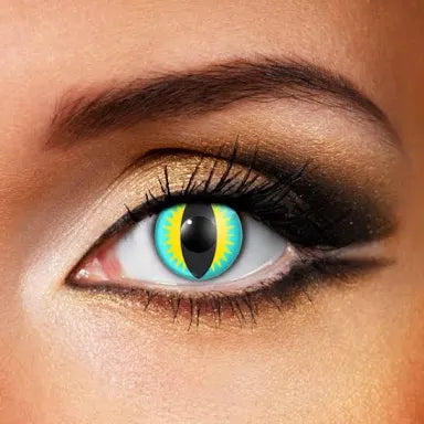 Chromaview Lizard Aqua Contact Lenses- One Day Use