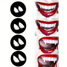 Vampire Putty Fangs with Thermal Fitting Beads 13mm