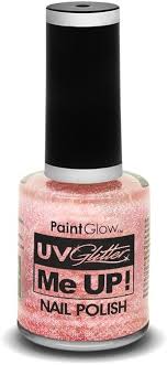 Paint Glow Glitter Candy Pink Nail Polish