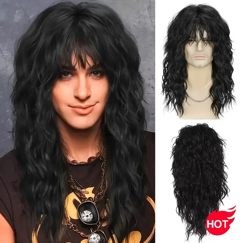 Classic Rocker Wig Black