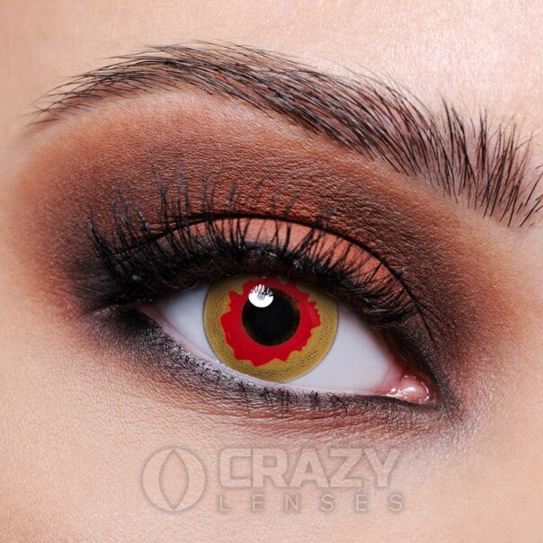 Eye Fusion Gold Vampire Contact Lenses- 1 Month Use