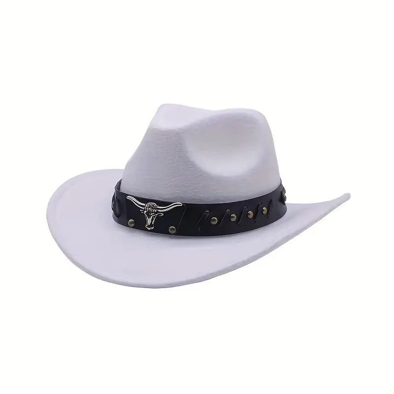 Cowboy Hat Texan Deluxe White