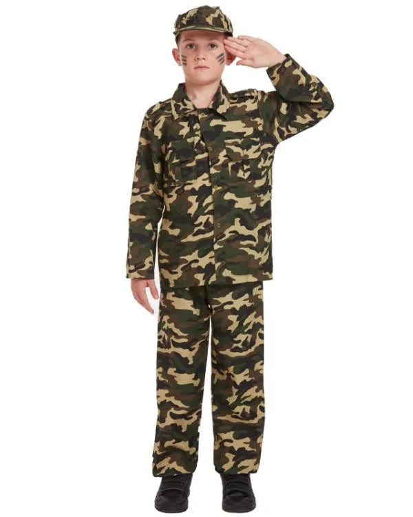 Army Solider Boy Child Costume