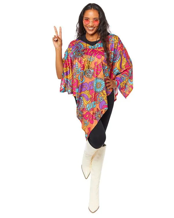 60's Hippie Poncho Costume