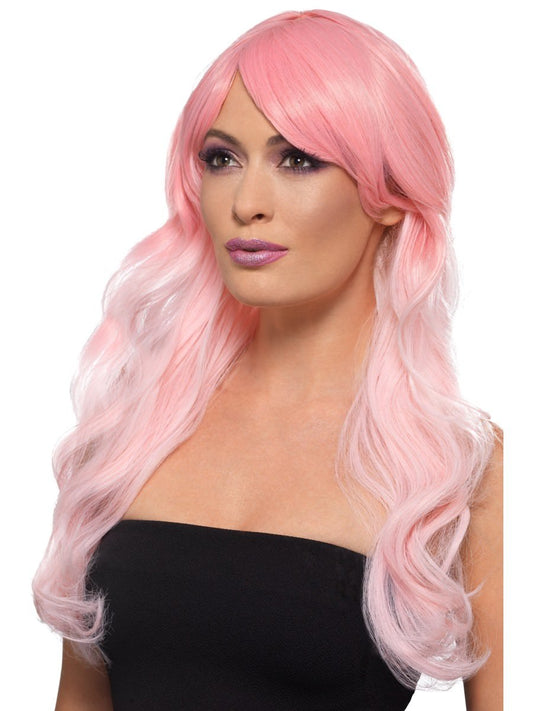 Deluxe Heat Resistant Ombre Pink Wig