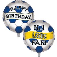 Happy Birthday Leeds Fan 18" Foil Balloon