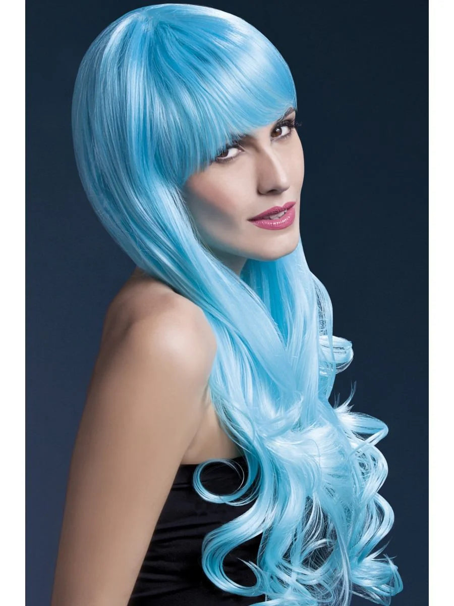 Deluxe Heat Resistant Emily Wig Blue