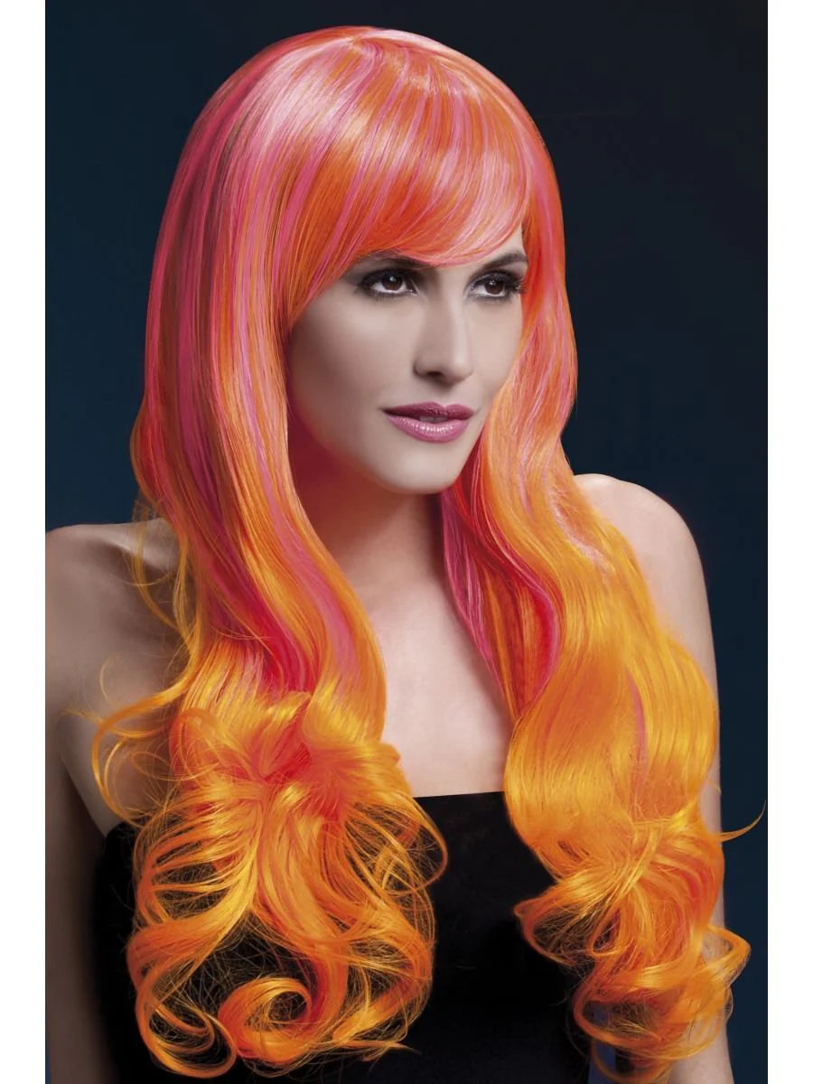 Deluxe Heat Resistant Emily Wig Orange