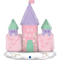 Princess Castle Stand Up Airfilled Supershape Foil Balloon