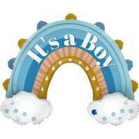 Baby Girl/ Boy Rainbow Supershape Foil Balloon