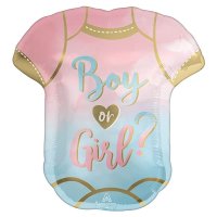 Baby Gender Reveal Romper Supershape Balloon