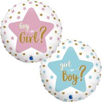 Gender Reveal Double Sided 18" Foil Balloon