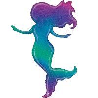 Holographic Mermaid Supershape Foil Balloon