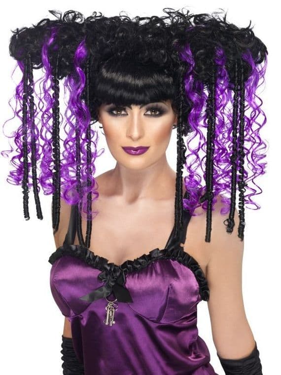 Gothic Emo Wig Purple