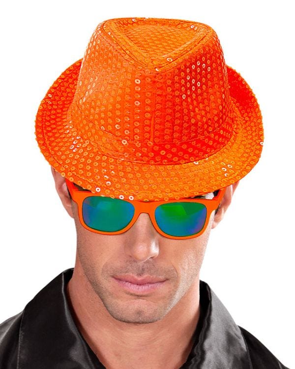 Neon Sequin Fedora