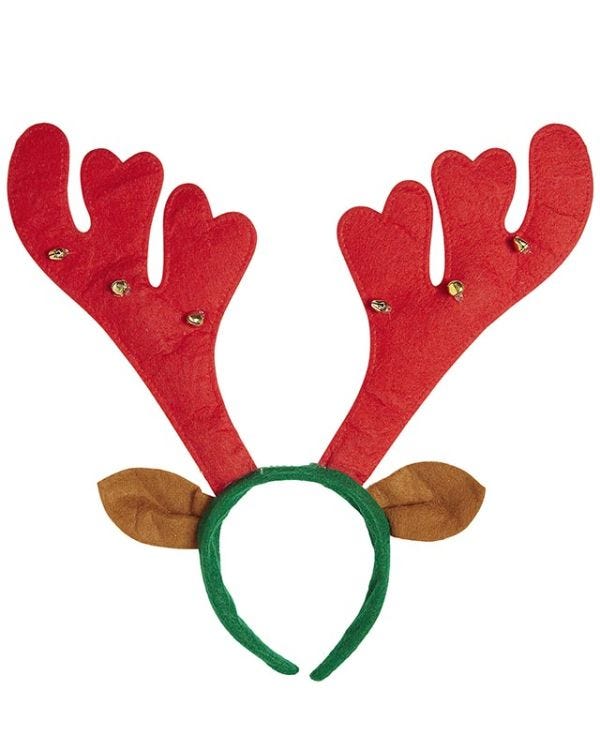Reindeer Antlers with Bells