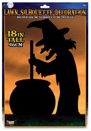 Witch Silhouette Lawn Decoration