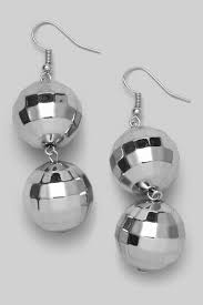 Double Disco Ball Earrings