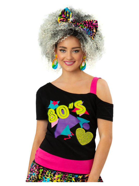 80's One Shoulder Tshirt Costume