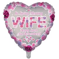 In Loving Memory Wife 18" Foil Balloon