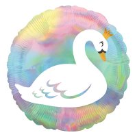 Pastel Swan 18'' Foil Balloon