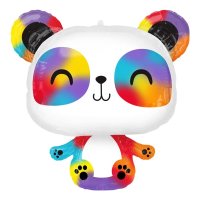 Rainbow Panda Supershape Foil Balloon