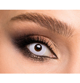 Mesmereyez White Out Contact Lenses- One Day Use