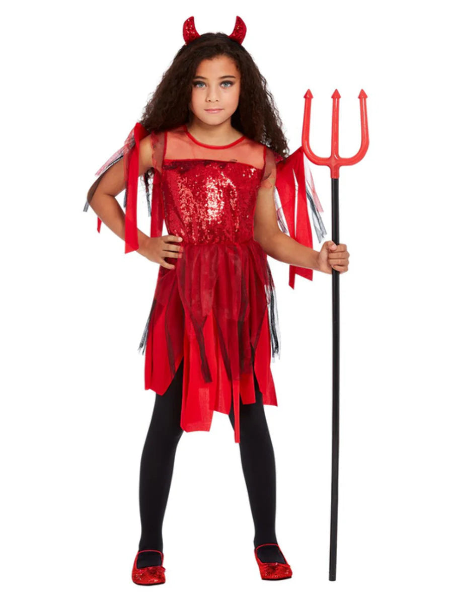 Punk Devil Girl Child Costume