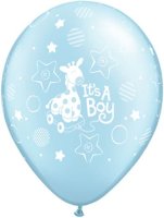It's a Boy 11" Cute Giraffe Latex Balloons 25 Pack (also available in singles)