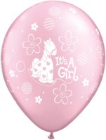 It's a Girl Cute Pony 11" Latex Balloons 25 Pack (also available in singles)