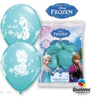Frozen Ice Blue Latex Balloons - 6 Pack