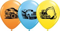 Construction Latex Balloons 25 Pack (also available in singles)
