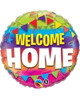 Welcome Home Coloured Bunting 18" Foil Balloon