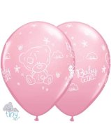 Baby Girl Tatty Teddy 11" Latex Balloons 25 Pack (also available in singles)