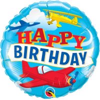 Birthday Planes 18" Balloon
