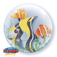 Tropical Fish Double Bubble Foil Balloon