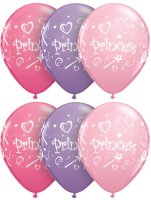 Princess 11" Latex Balloon 50/ 25/ 6 Pack (also available in singles)