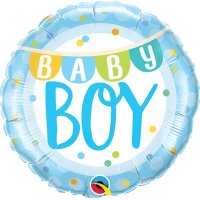 Baby Girl/ Boy Banner 18" Foil Balloon