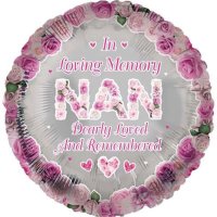 In Loving Memory Nan 18" Foil Balloon