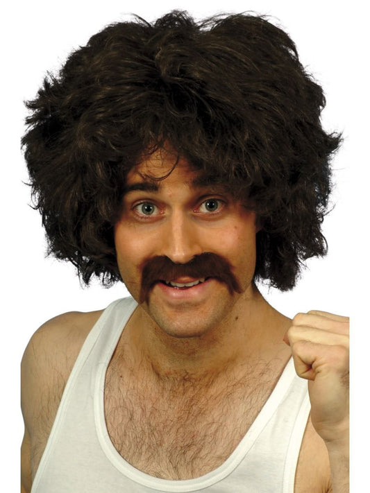 Retro Wig and Tash Set