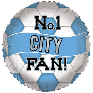 No.1 City Fan 18" Foil Balloon