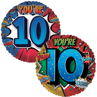 Age 10 Character 18" Foil Balloon