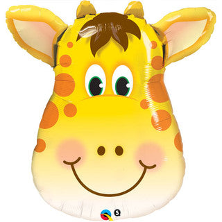 Giraffe Head Supershape Foil Balloon