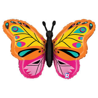 Butterfly Bright Supershape Foil Balloon