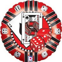 Casino Poker Chip 18" Foil Balloon