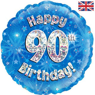 Age 90 Sparkle/ Dotted Glitz 18" Foil Balloon